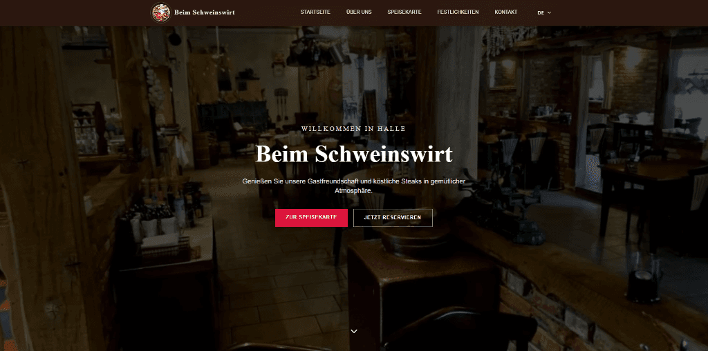 Schweinswirt Website